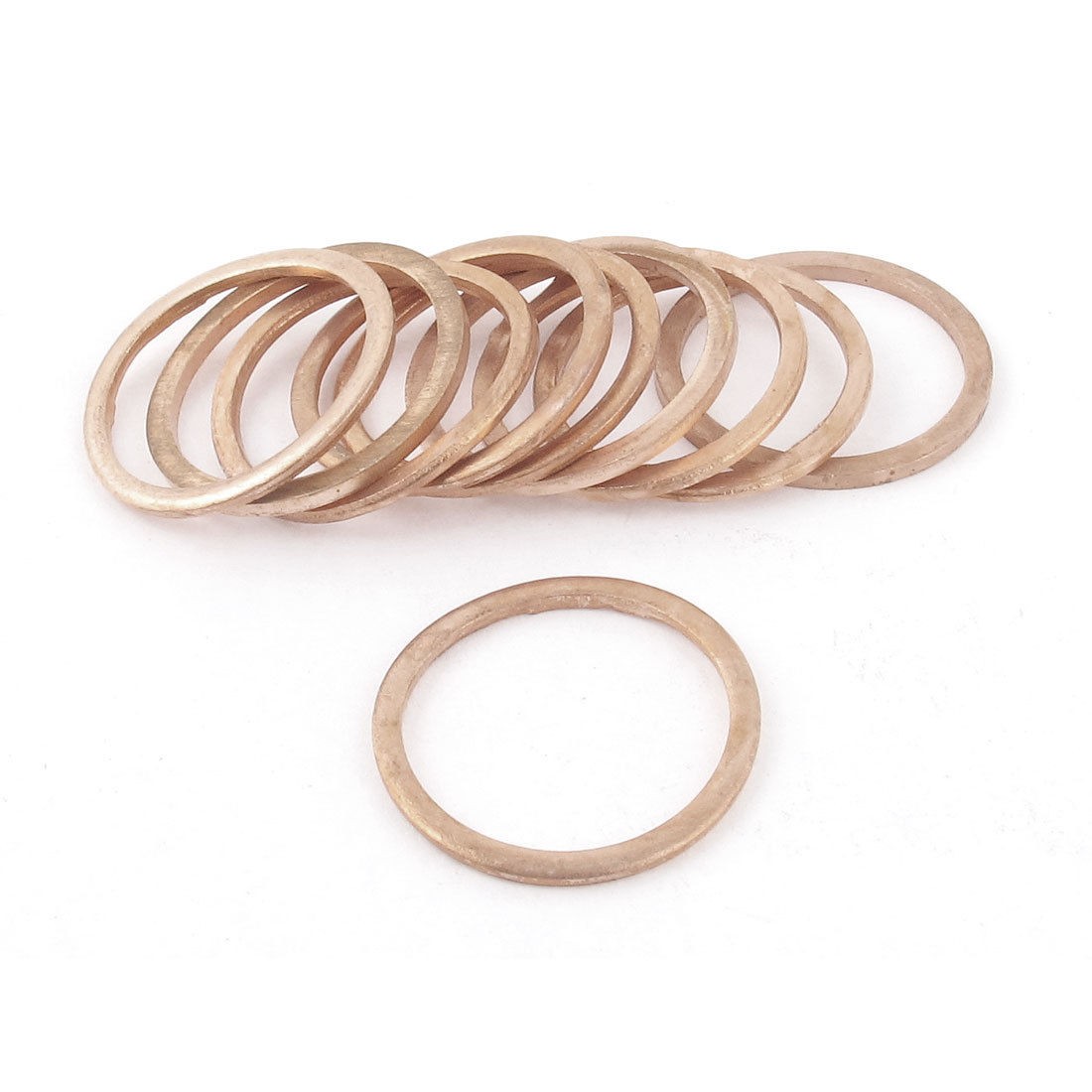 10pcs 20mm Inner Dia 1 5mm Thickness Copper Flat Washer Seal Fitting Fasteners