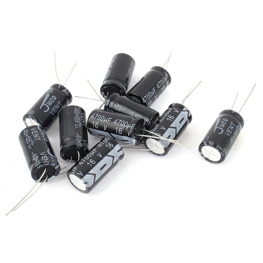 10 Pcs 16V 4700uF 105C Radial Lead Electrolytic Capacitor 13mm x 25mm