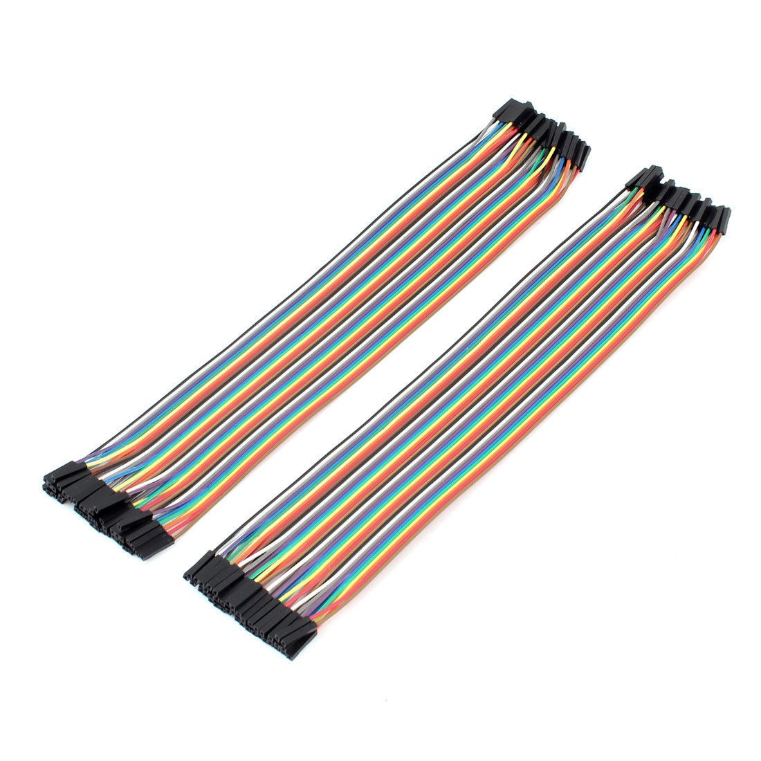 2pcs 2 54mm 40pin 1P 1P Female to Female Jack Jumper Cable Wire 30cm