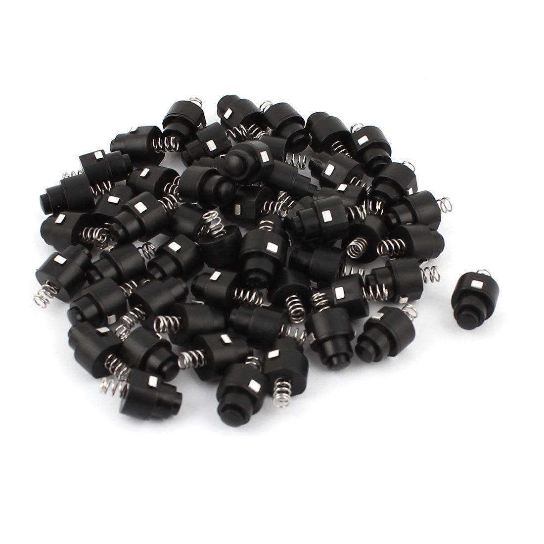 50 Pcs Spring Momentary Pushbutton Tactile Tact Switches 19 x 10mm Black