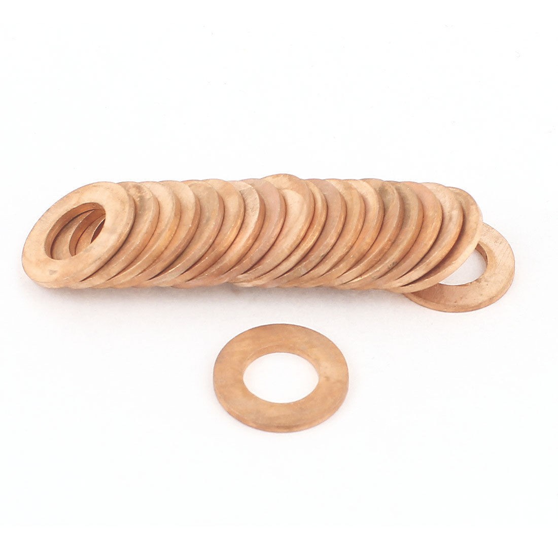 20pcs 13x24x2mm Copper Flat Washer Ring Gasket Spacer Seal Fitting Fastener