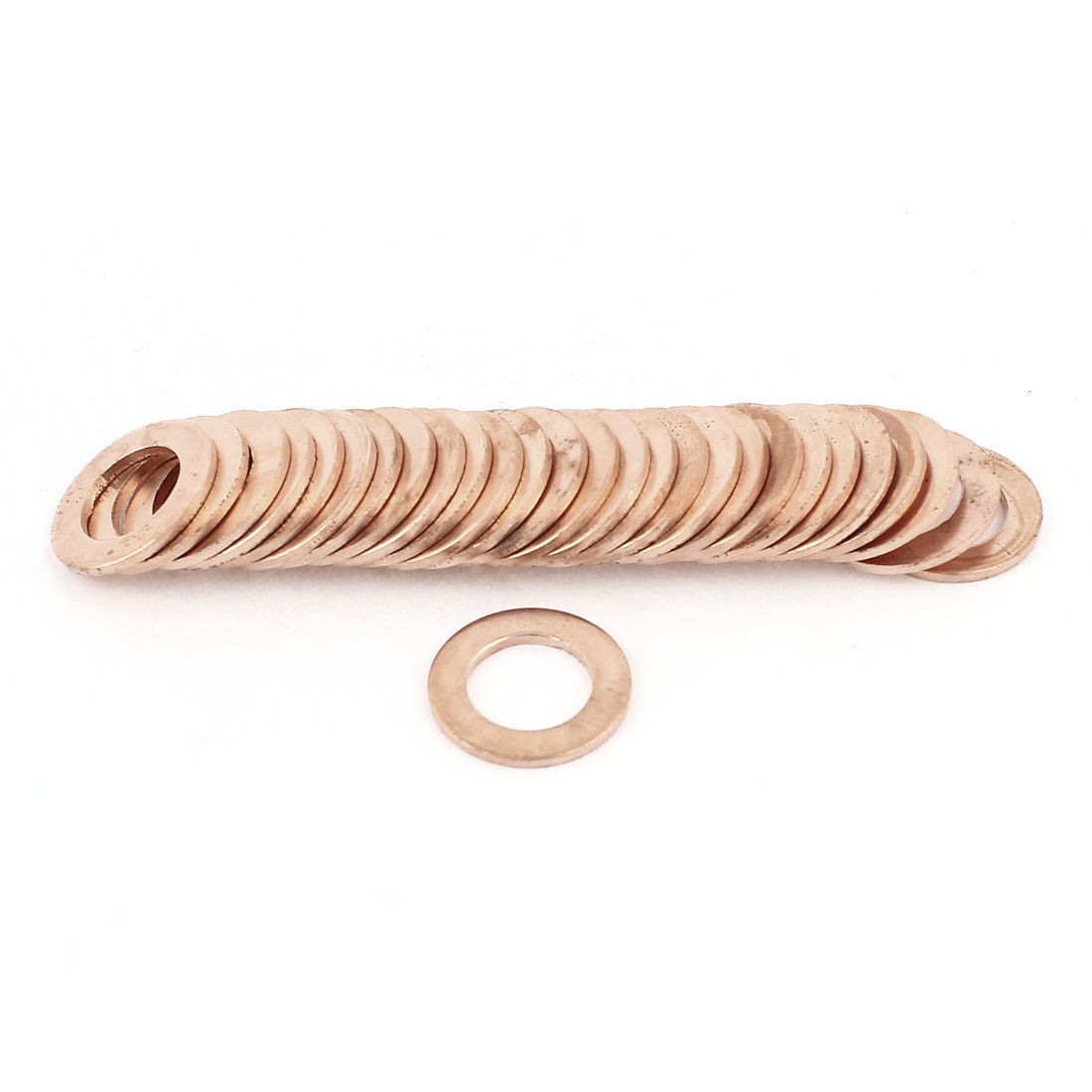 50CS 12x20x1 5mm Copper Flat Washer Gasket Spacer Seal Ring Tightening Fasteners
