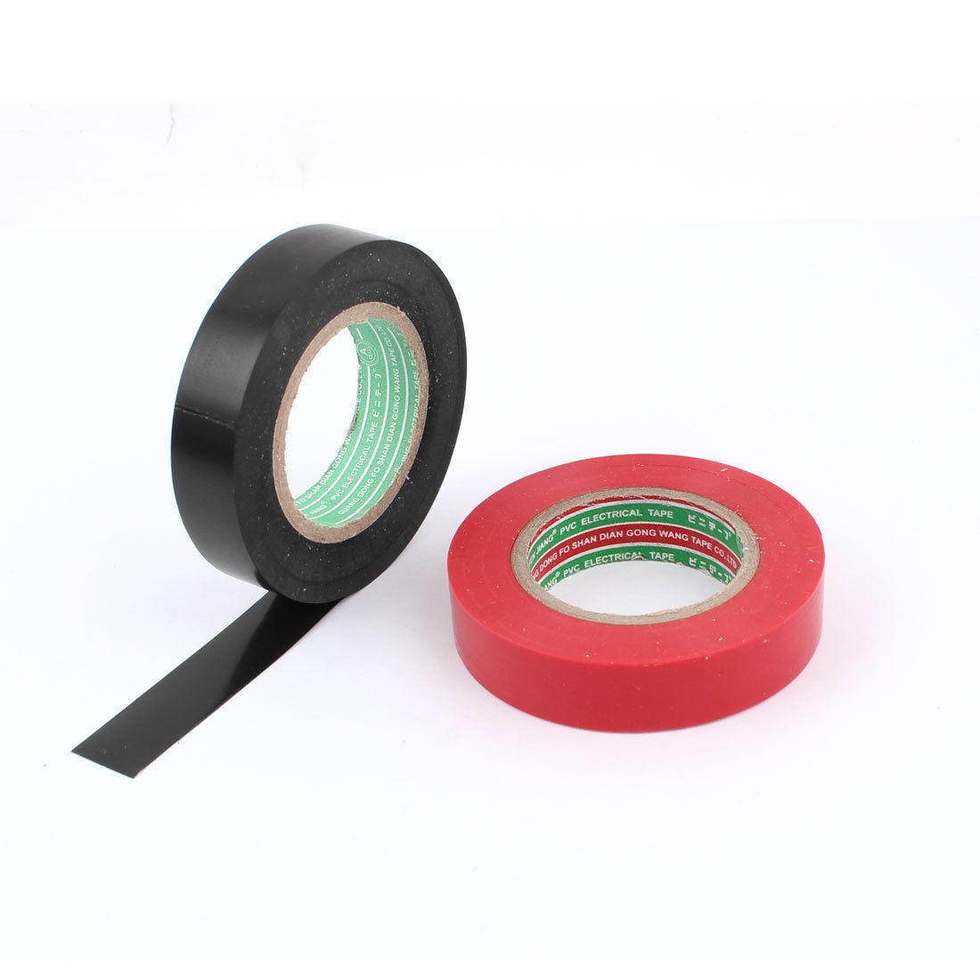 16mm Vinyl Electrical Insulation Self Adhesive Tape Black Red
