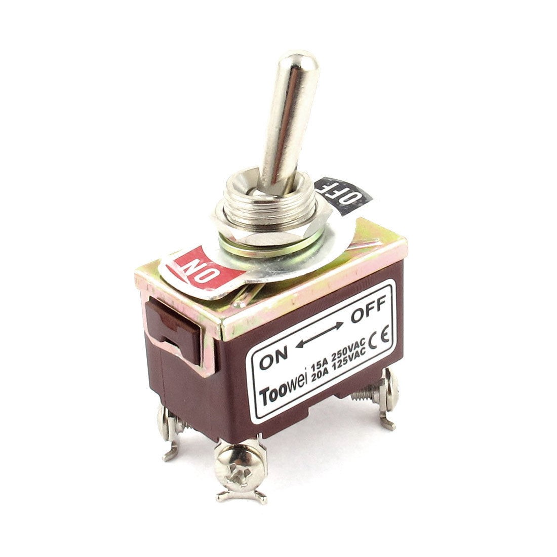 AC125V 20A AC250V 15A DPST on Off 2 Positions 4 Pin Latching Toggle Switch