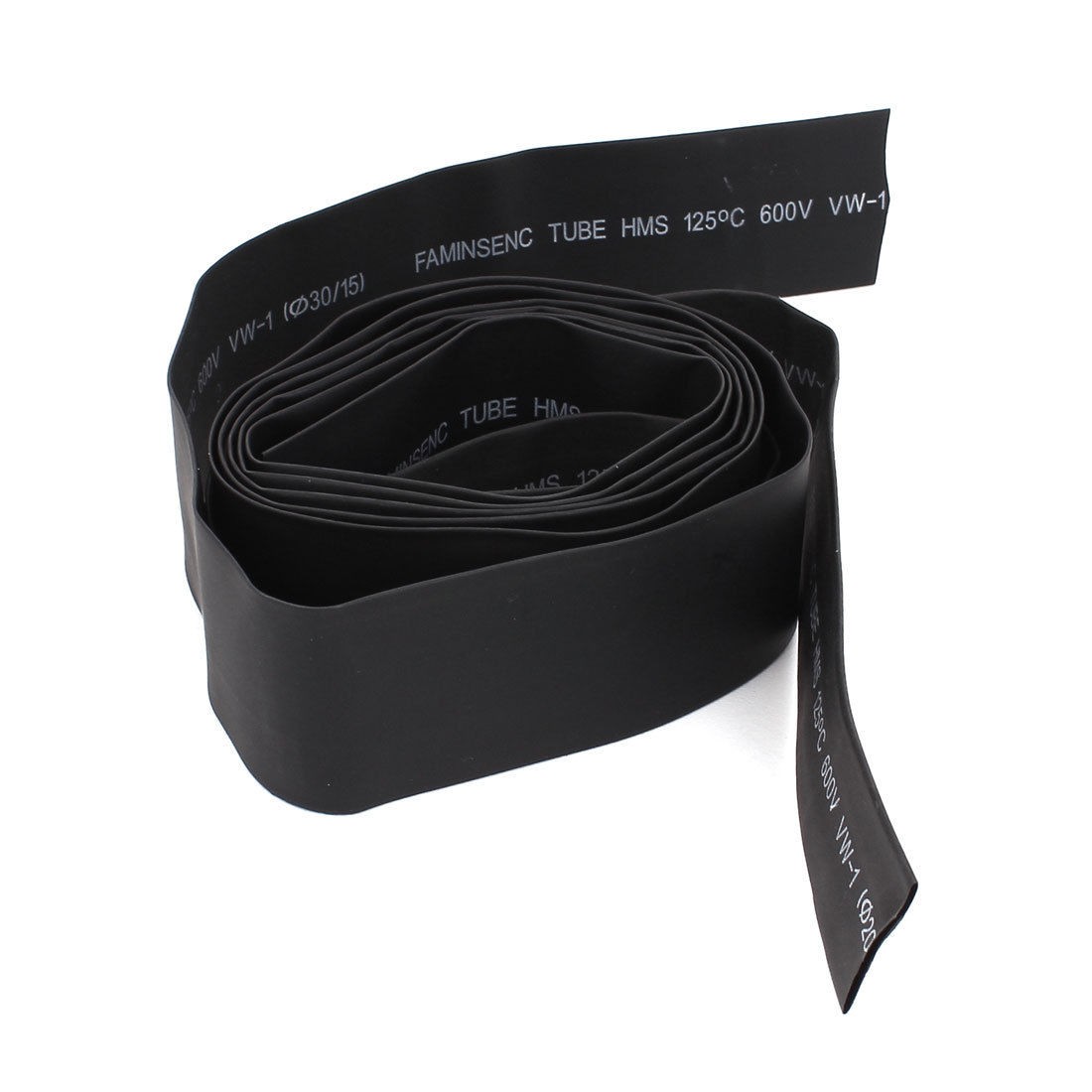 Black 2 Meter 30mm Dia Ratio 2 1 Polyolefin Heat Shrinking Shrinkable Tube 2pcs