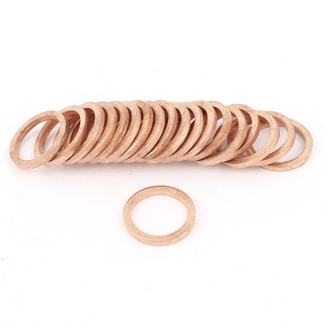20pcs Copper Crush Washer Flat Ring Gasket Fitting 13 5mmx17 5mmx2mm