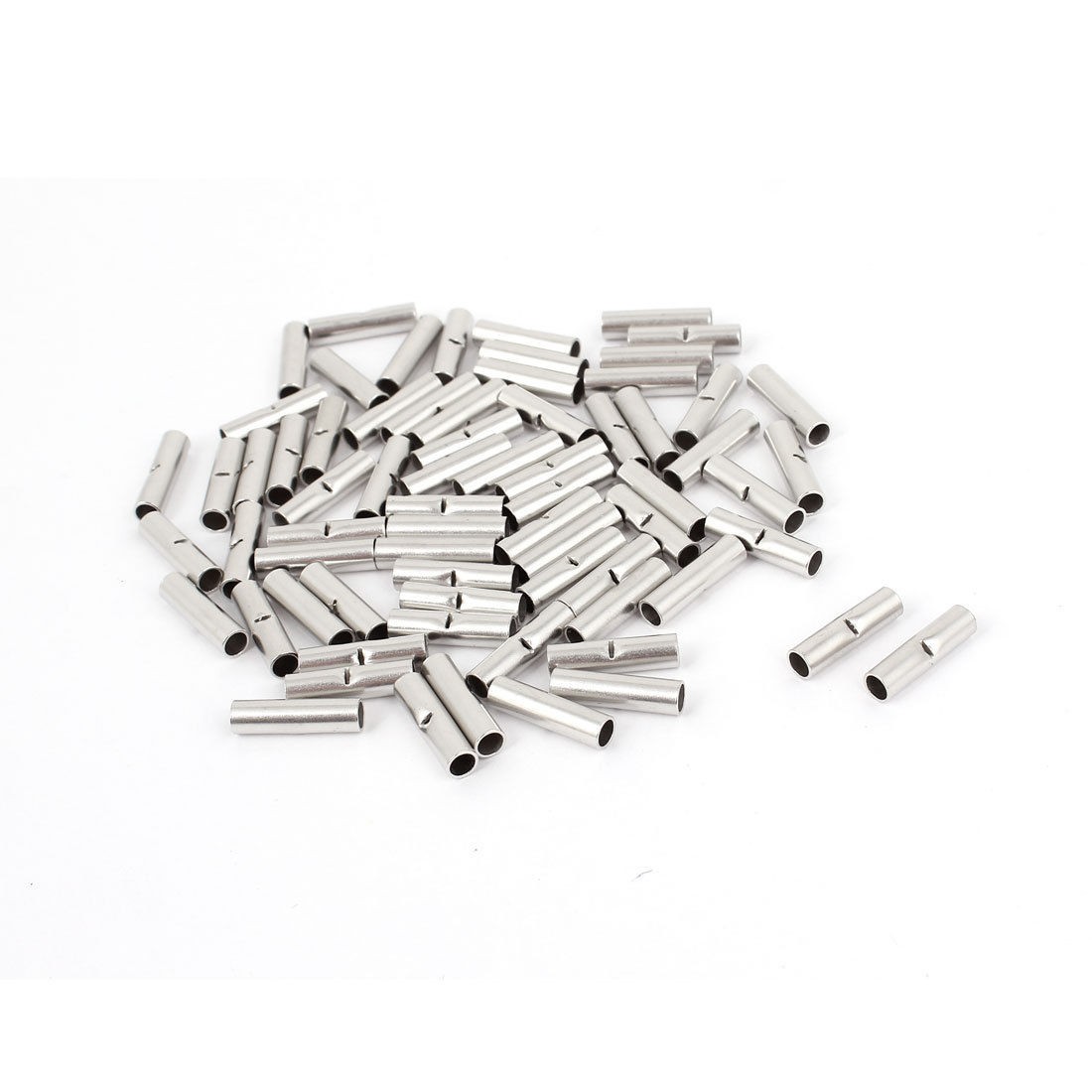 70 Pcs BN2 Intermediate Joint Copper Connection Pipe Connected to Terminal Wire