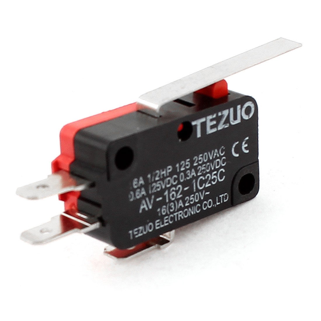 AV 162 1C25C Straight Long Hinge Lever Arm 1NO 1NC SPDT Micro Limit Switch