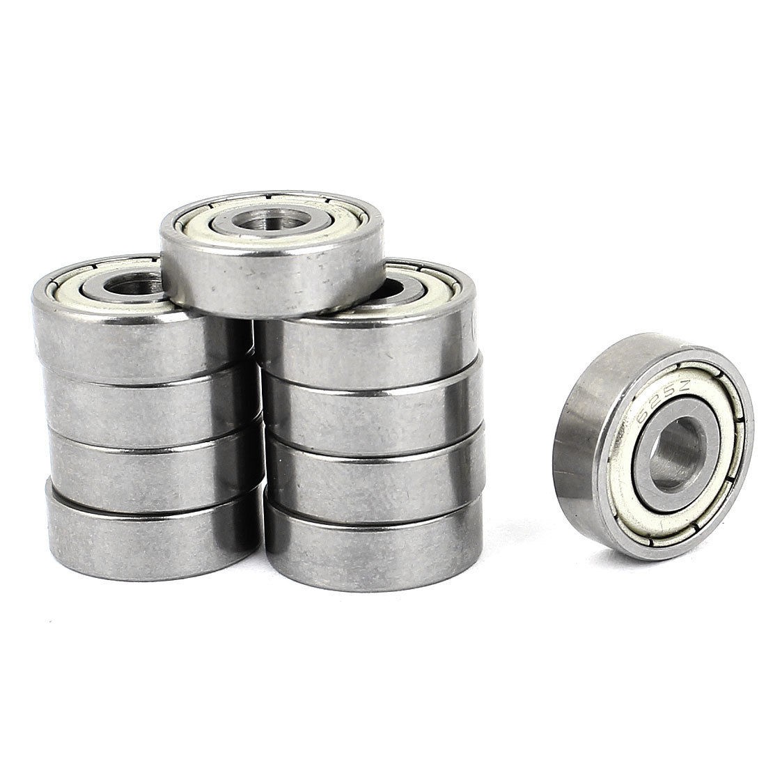 10 Pcs 16mmx5mmx5mm Single Row Shielded Radial Deep Groove Ball Bearings 6252