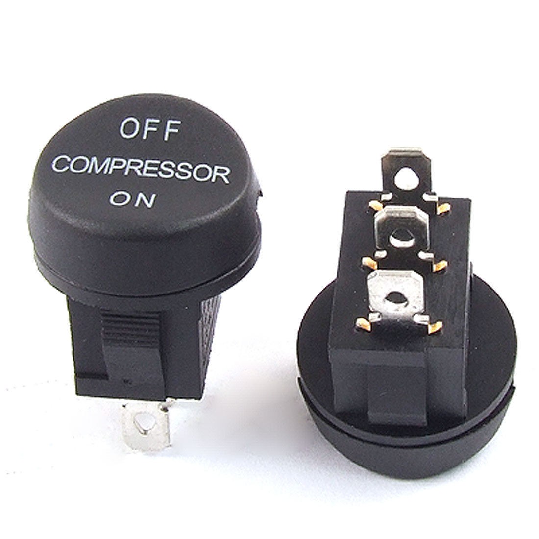 AC 6A/250V 10A/125V 3 Pin ON/ON SPDT 2 Position Snap In Boat Rocker Switch 5pcs