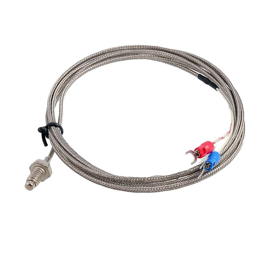 K Type 6mm Thread 0-400 Degree Celsius Thermocouple Sensors 1.7M 5.6Ft