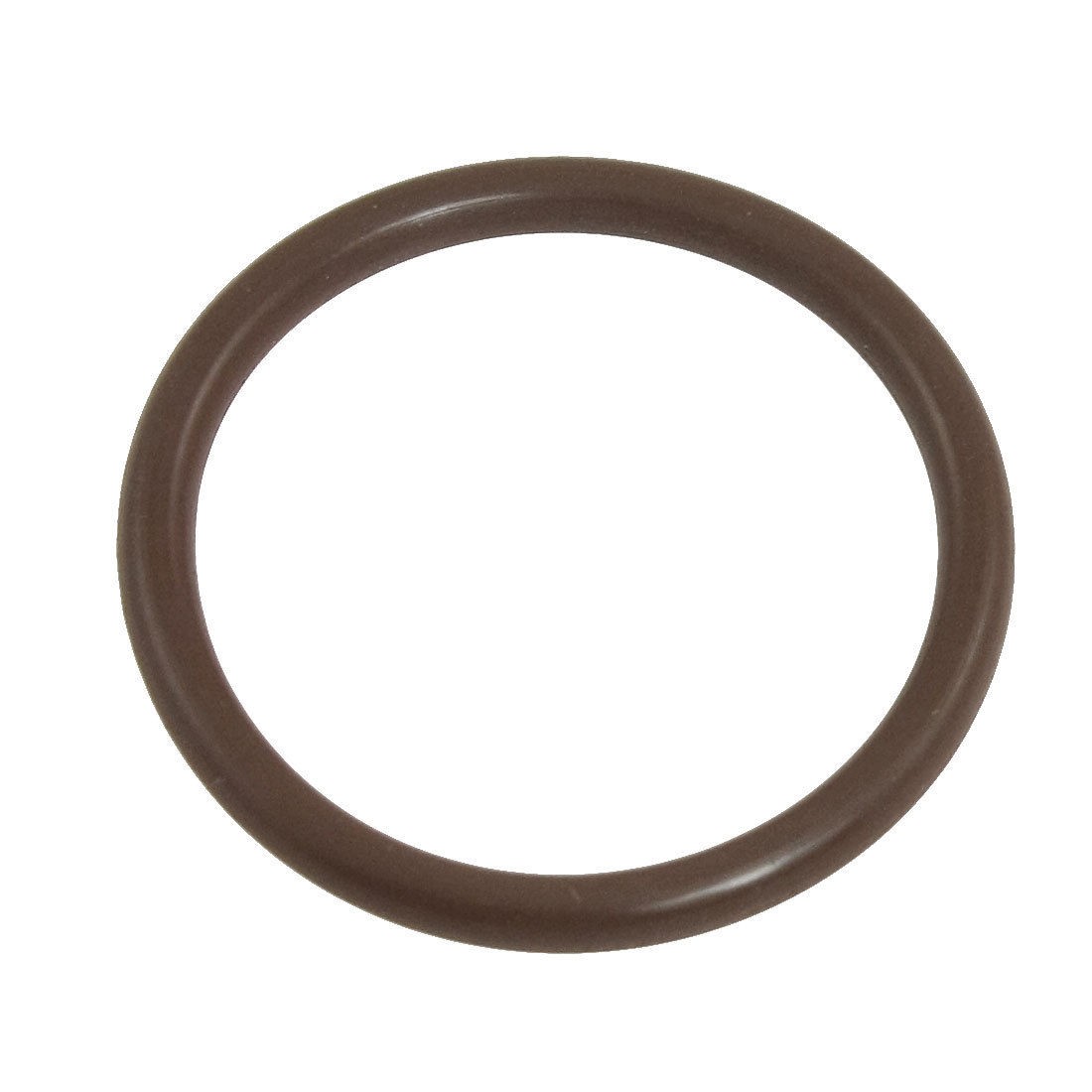 Fluorine Rubber O Ring Grommets Coffee Color 40mm x 3.5mm