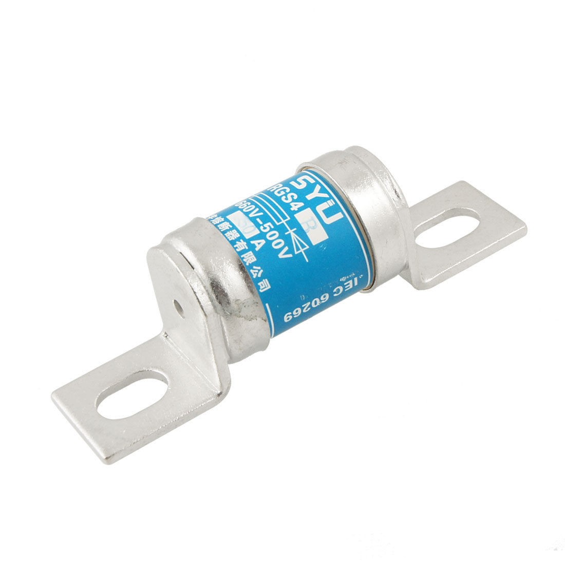 660V 400A Blue Cylindrical Ceramic Overload Protection Fast Blow Fuse Link