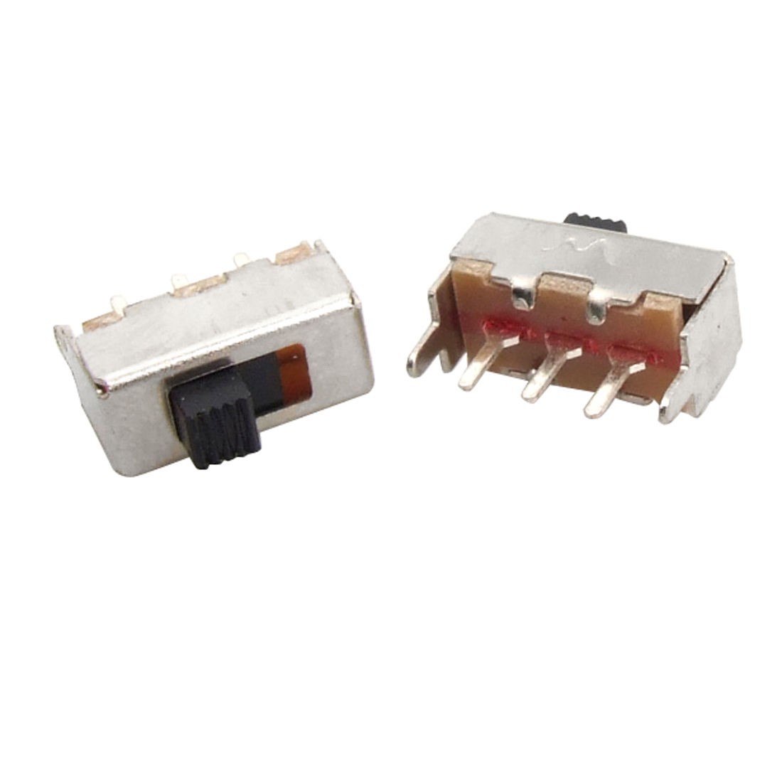 5 x 2mm Height Knob 3 Pin 2 Position 1P2T SPDT Vertical Slide Switch 0.5A 50V DC