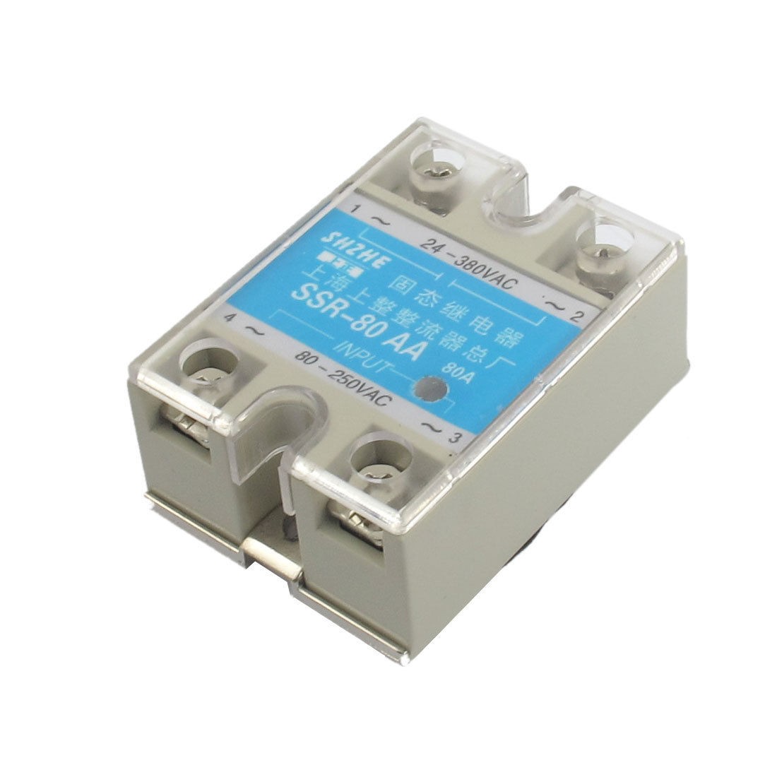 SSR-80AA AC to AC Covered Solid State Module Relay AC 80-250V AC 24-380V