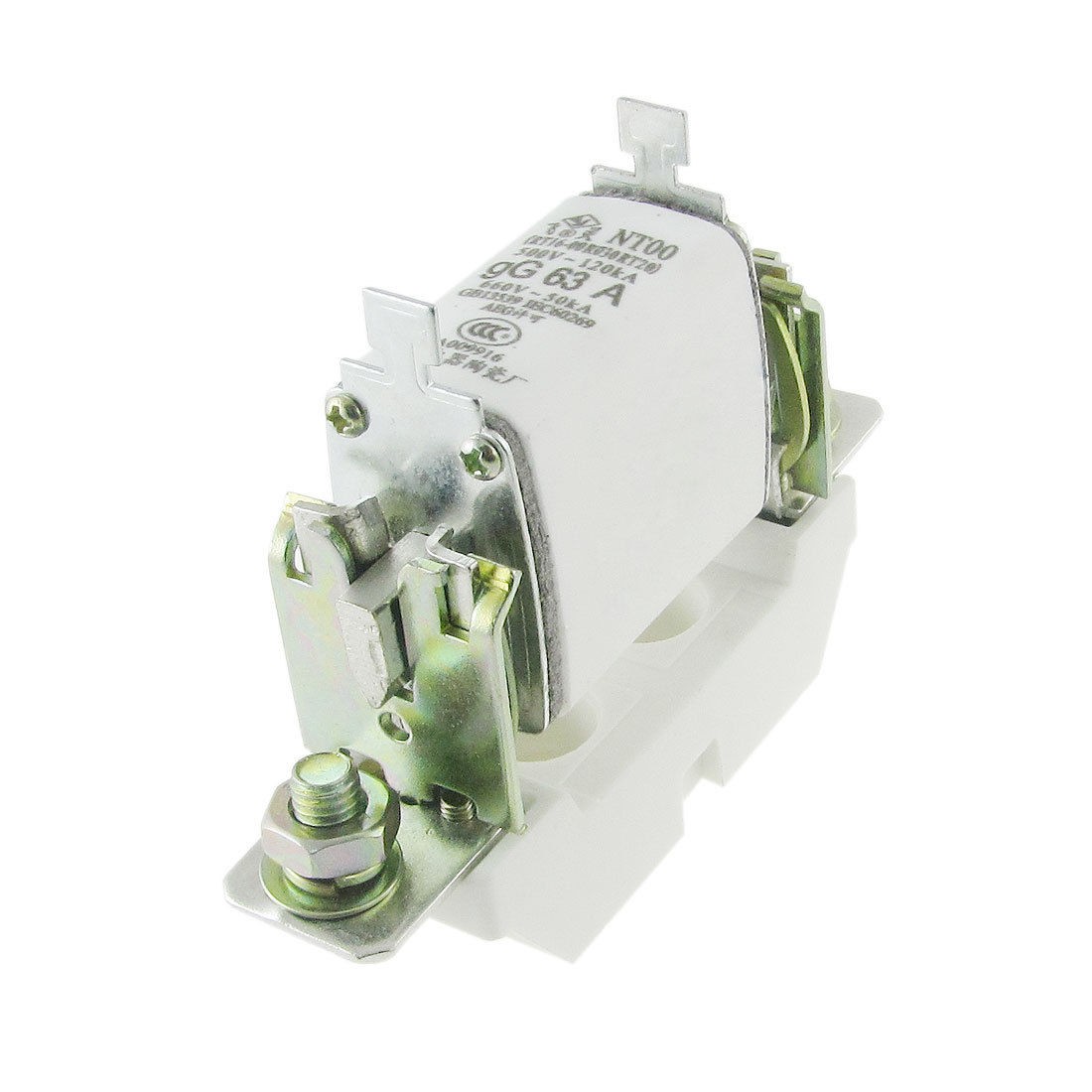 NT00 gG 63A Ceramic Fuse Link 500V 120kA 660V 50kA w Base Holder