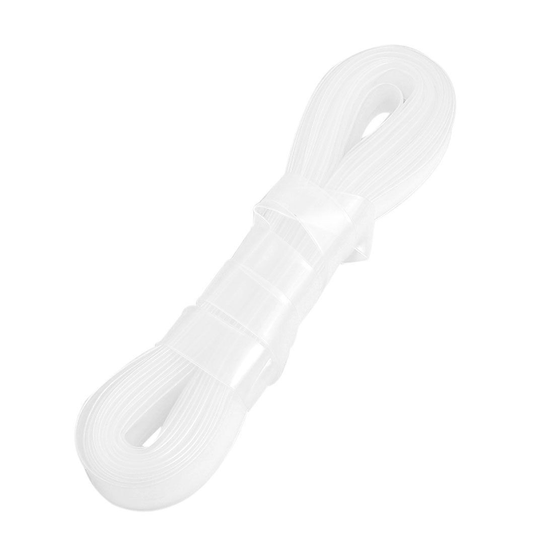 8mm Diameter Clear Polyolefin Heat Shrinking Tube 10M 32.8ft