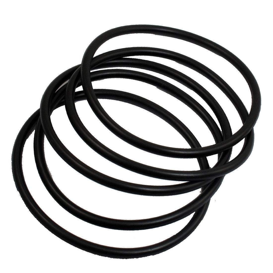 5 Pcs 100mm Outside Dia 5mm Thick Rubber Sealing Oil Filter O Rings Gaskets