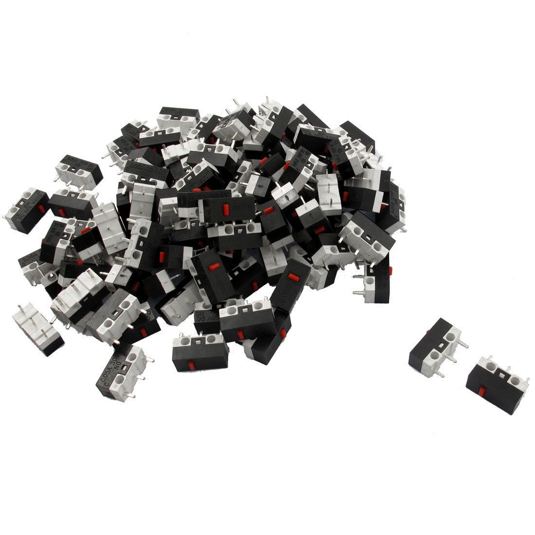 12.6x5.7x6.5mm 100 Pcs Momentary Push Button Tactile Switches
