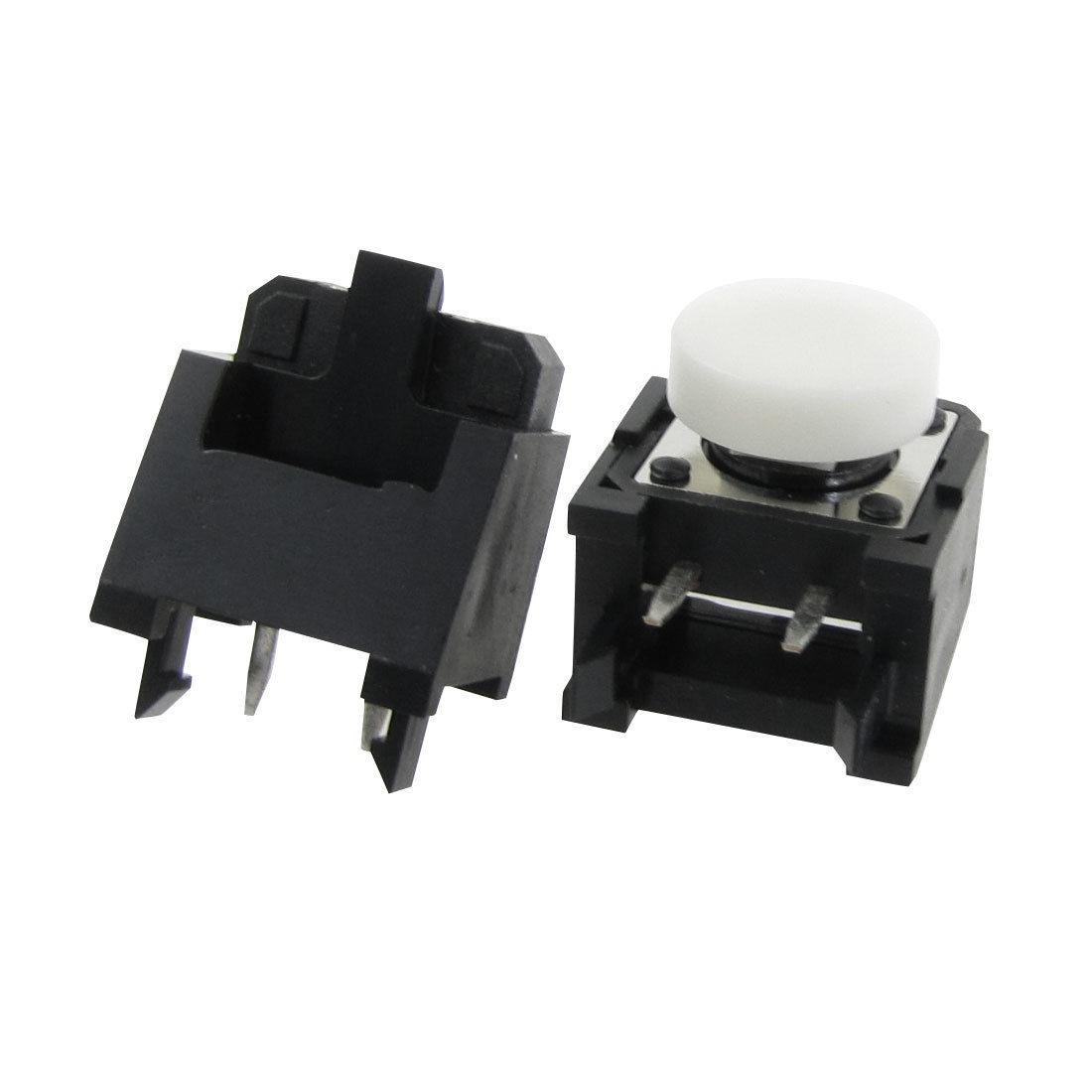 5pcs Momentary Tactile Push Button Switch Right Angle 2Pin 12 x 12mm x 8mm + Cap