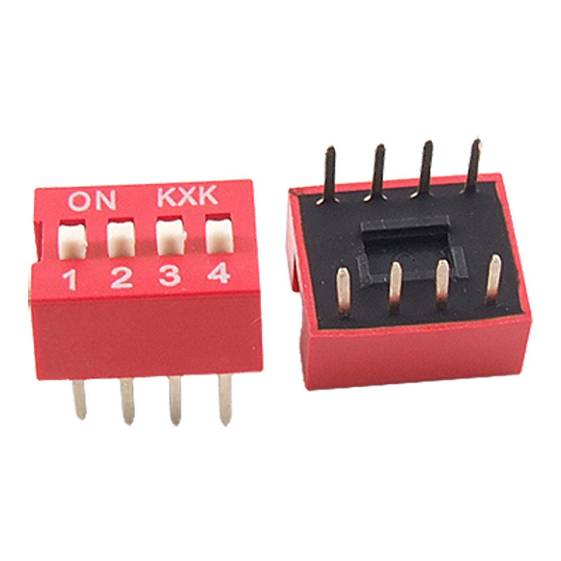 5 Pcs 2.54mm Pitch 4 Position Slide Type DIP Switch Spare Parts