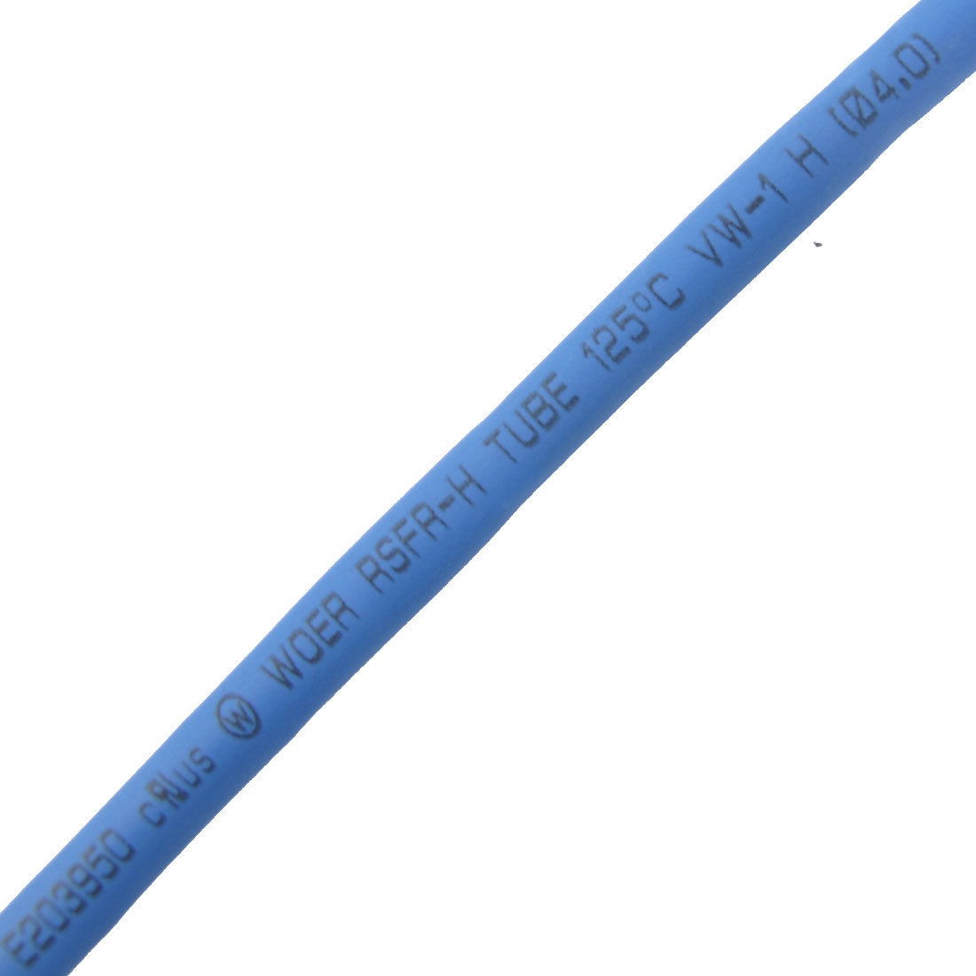 Ratio 2:1 4mm Dia Blue Polyolefin Heat Shrinkable Tube 8M Long