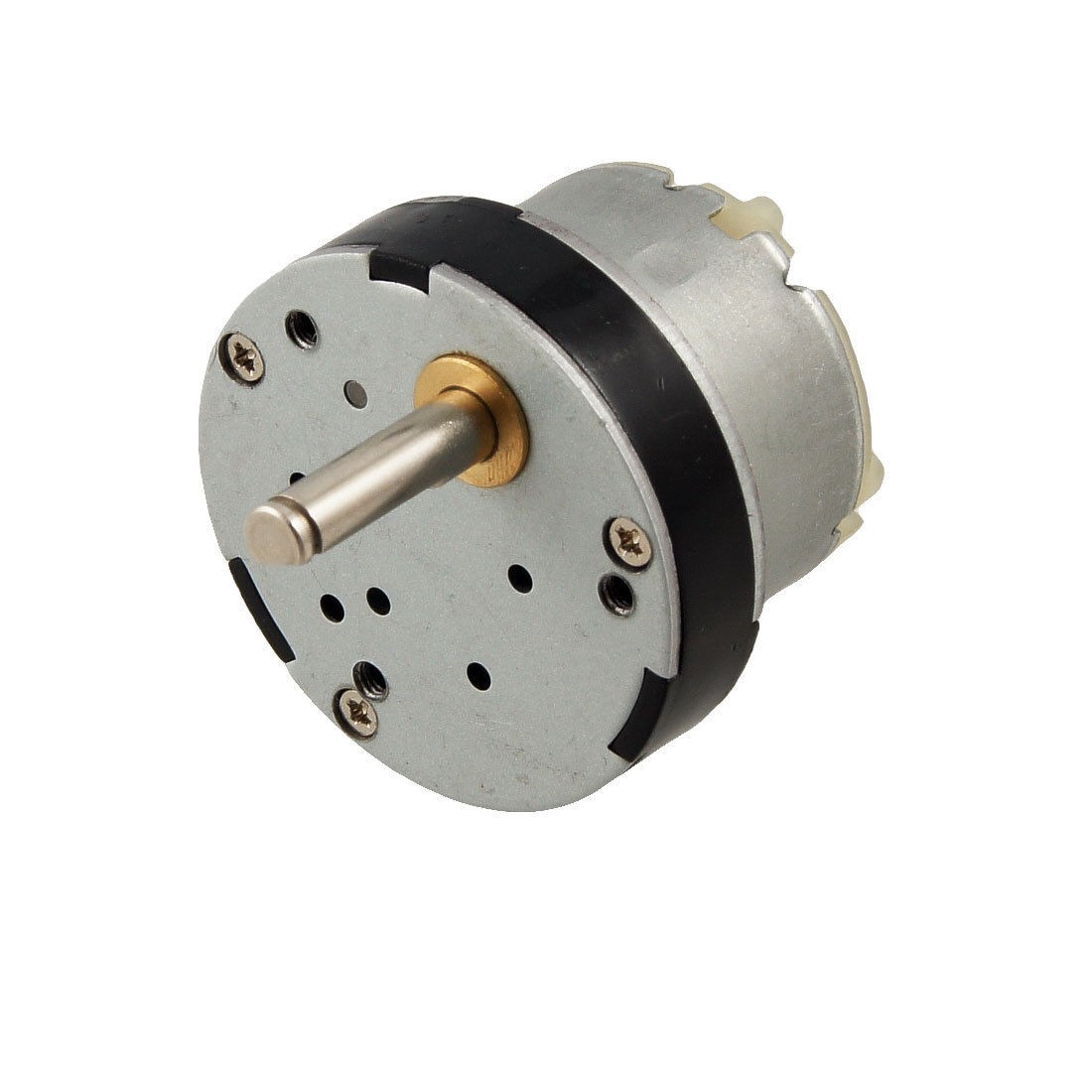 32mm Dia Magnetic Gear Box Motor 40GB 100 RPM 50MA 6V DC Black Silver Tone