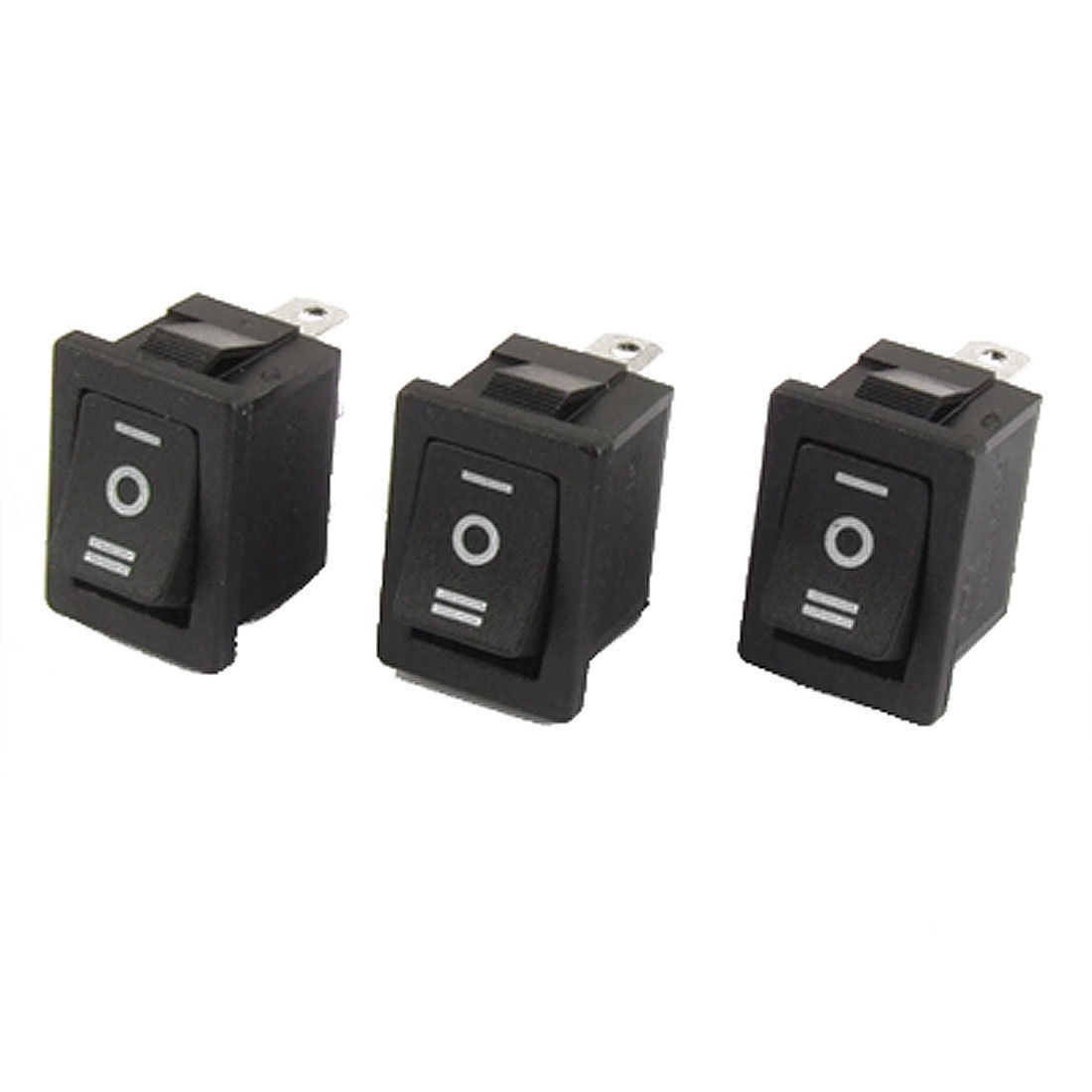 3x AC 6A/250V 10A/125V 3Pin SPDT ON/OFF/ON 3 Position Snap In Boat Rocker Switch