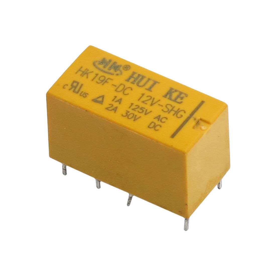 DC 12V Coil 8 Pins 2NO 2NC DPDT PCB Type Power Relay HK19F