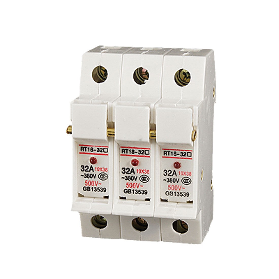 New RT18-32A 3P 10x38mm Cylindrical Fuse Holder with LED Light