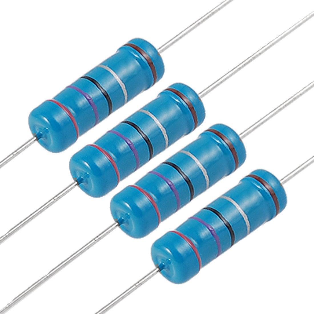 2.7 2R7 Ohm 3W Axial Lead Metal Film Resistor 100 Pcs