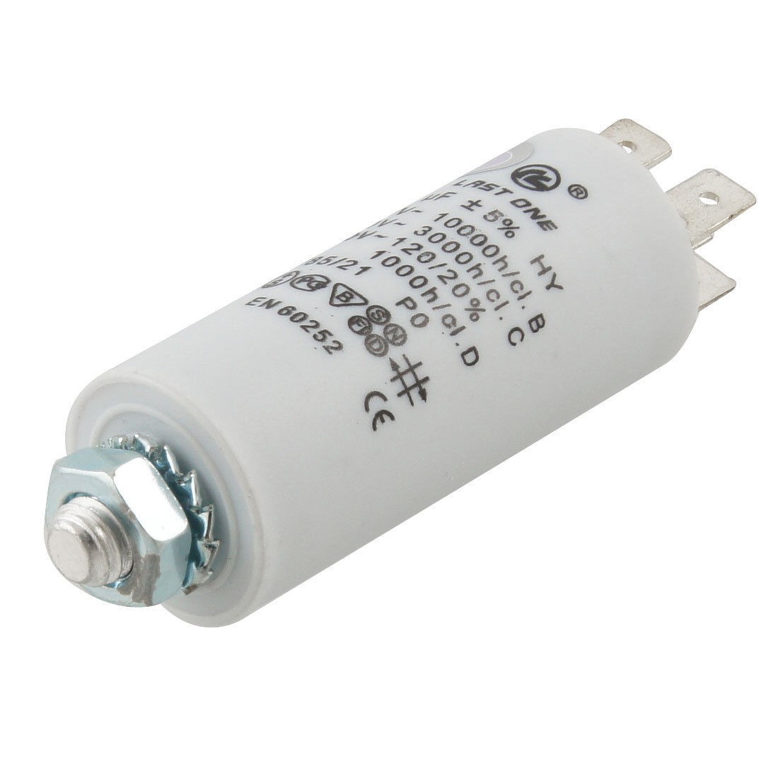 Washing Machine AC 450V 4uF 8mm Thread Non Polar Motor Running Capacitor