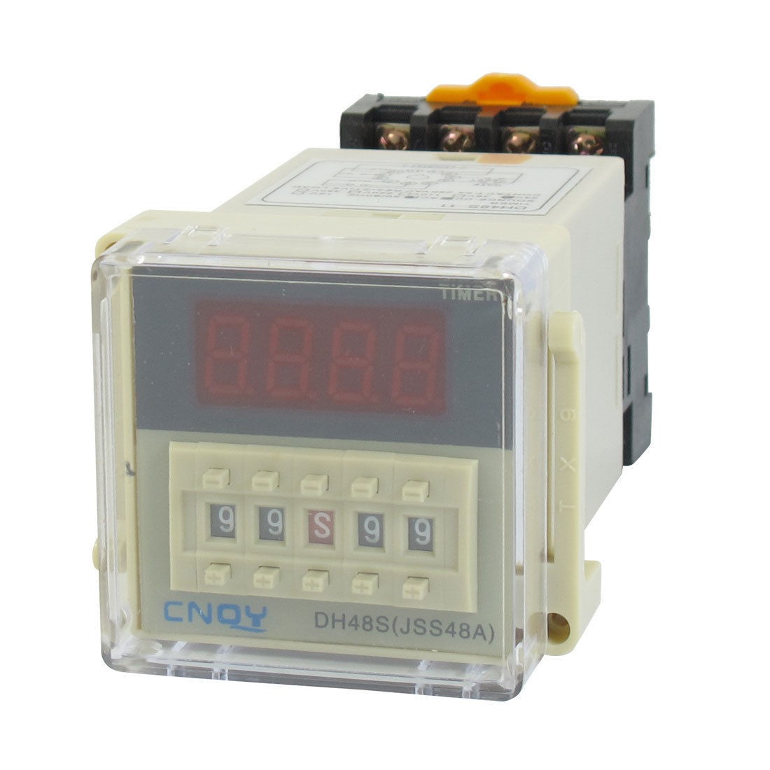 DH48S-11 Power on Time Delay Relay 11-Pin DPDT 0.01S-9999H AC/DC24V w Socket