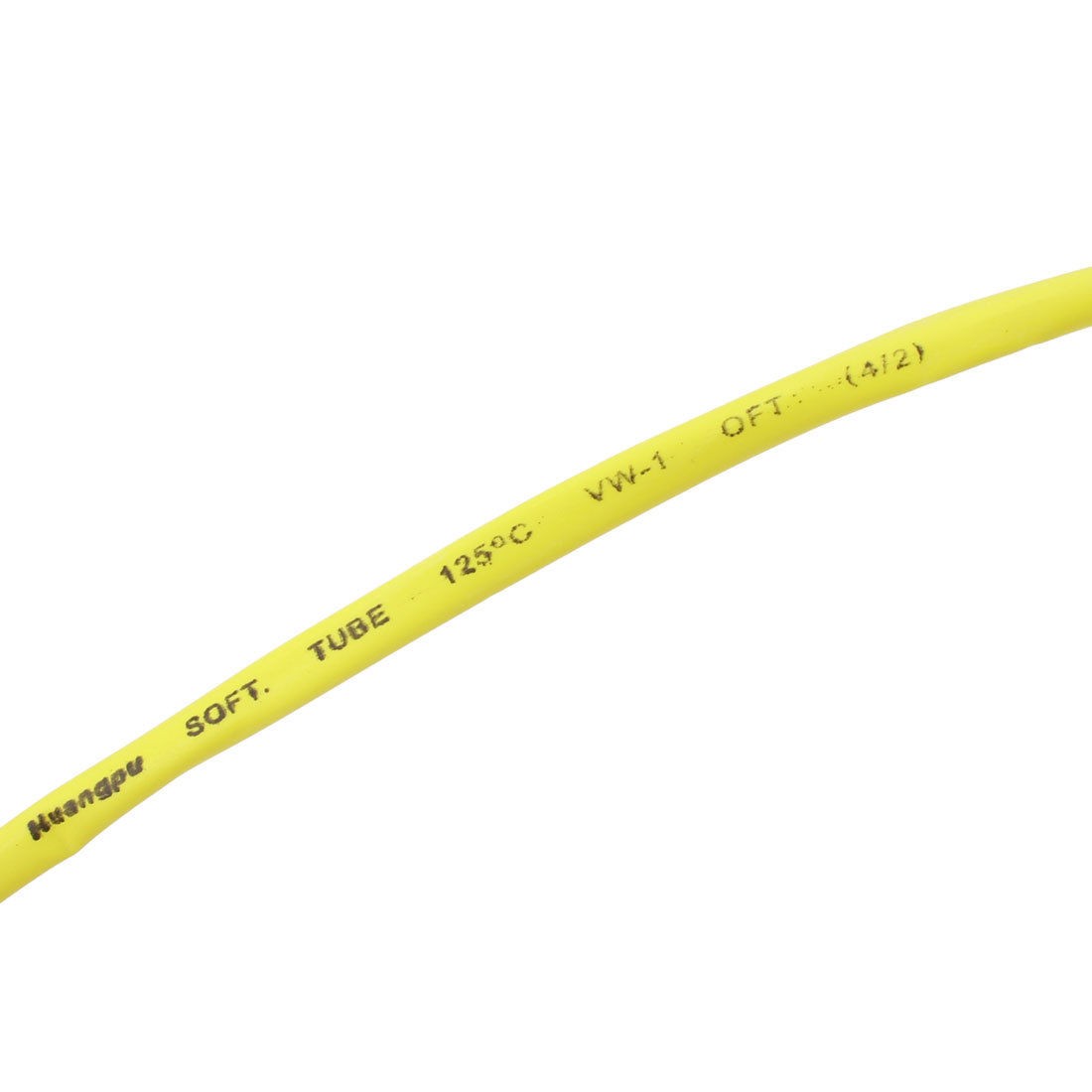 Ratio 2:1 Polyolefin 4mm Dia Heat Shrink Shrinkable Tube 10M Yellow