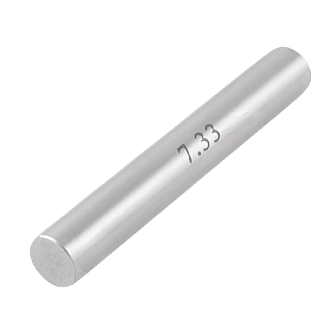 Gray 7.33mm Diameter Tungsten Carbide Plug Pin Gage Gauge w Holder Box