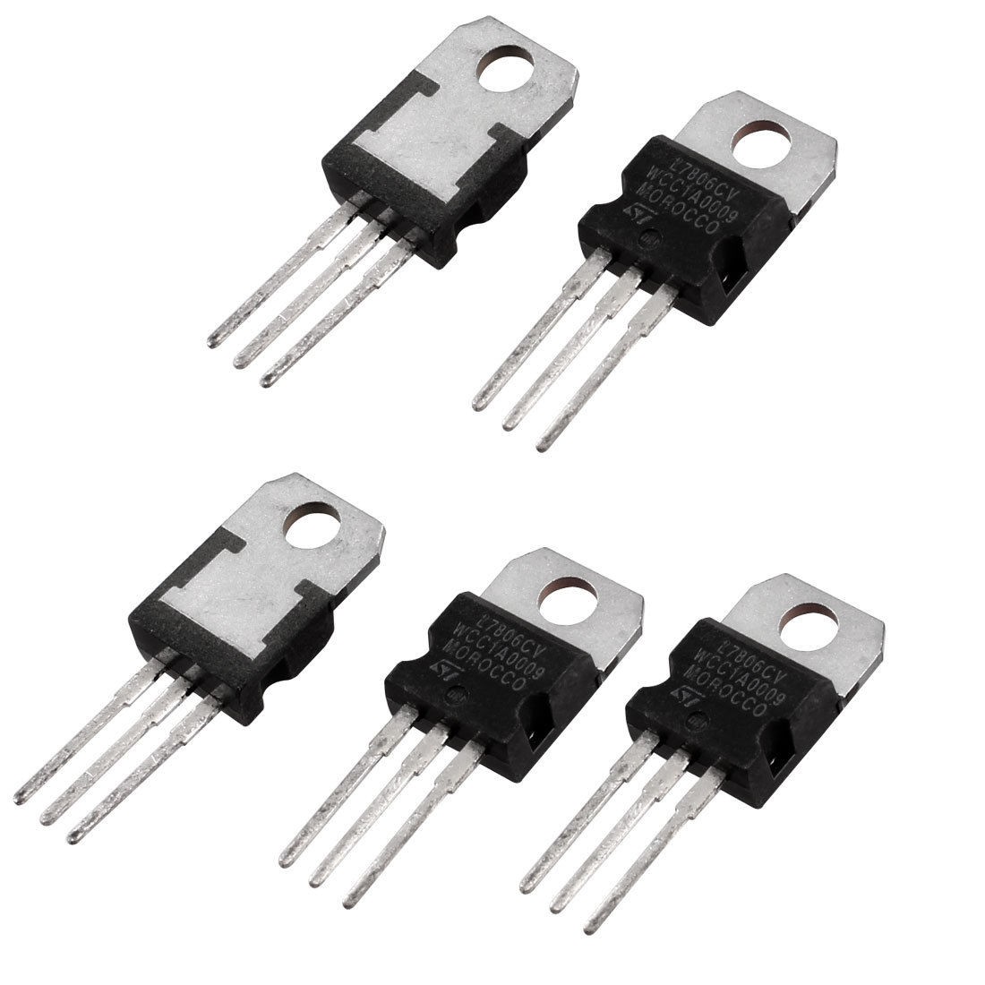 5 Pcs TO-220 Package L7806CV 1.5A 6V Positive Voltage Regulator
