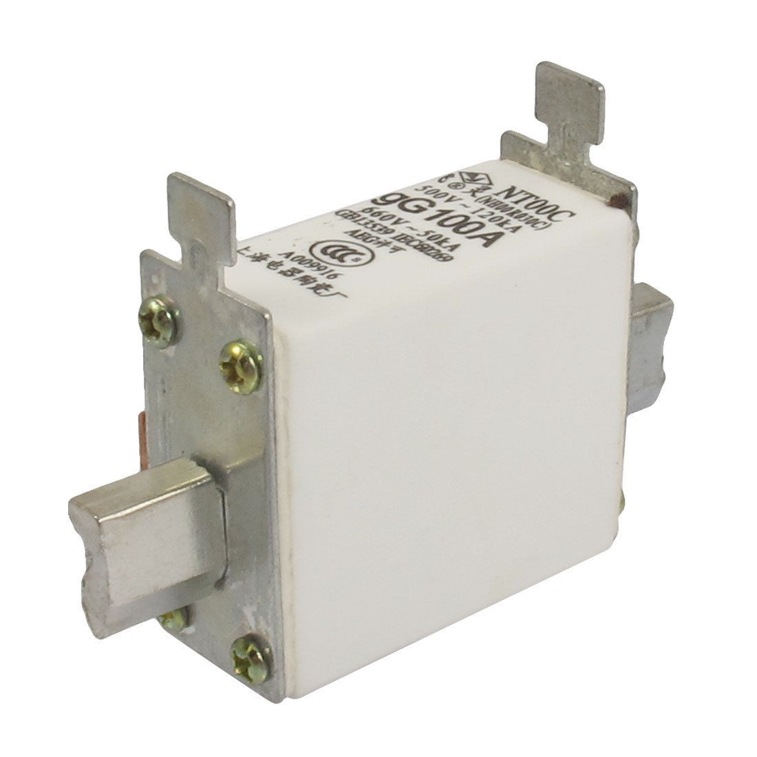 500V 120kA 660V 50kA gG 100A Blade Contact Ceramic Fuse Link NT00C