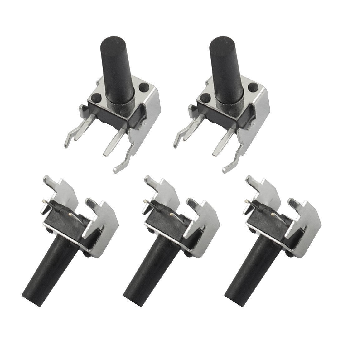 5 Pcs 6x6x13mm PCB Momentary Tact Push Button Switch 4 Pin DIP