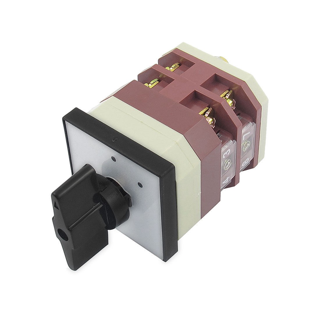 Latching AC 380V 16A 8 Terminals Two Position Cam Combination Changeover Switch