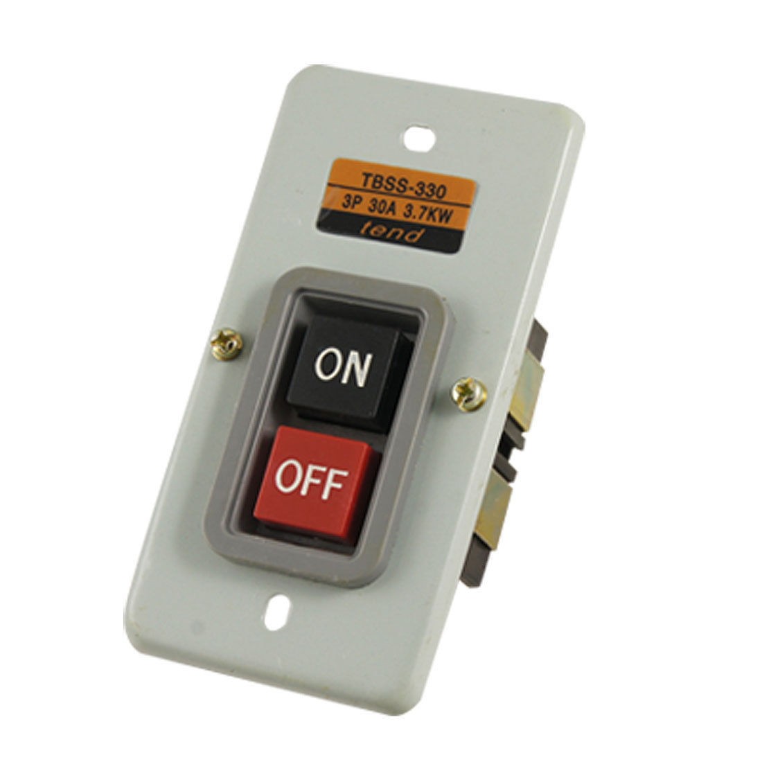 30A 3.7Kw NO OFF Dual Positions Power Push Button Switch