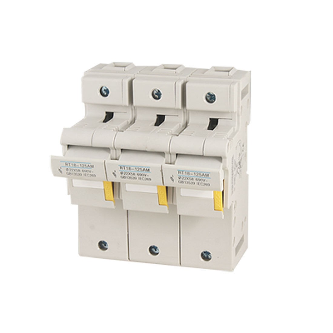 RT18-125AM Three Poles 3P 22 x 58mm Cylindrical Fuse Holder