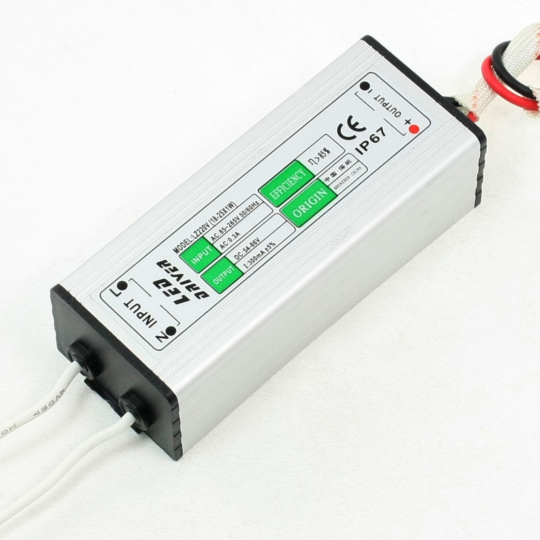 AC 85-265V DC 54-86V Power Supply Transformer Adapter for 18-25x1W LED Strip