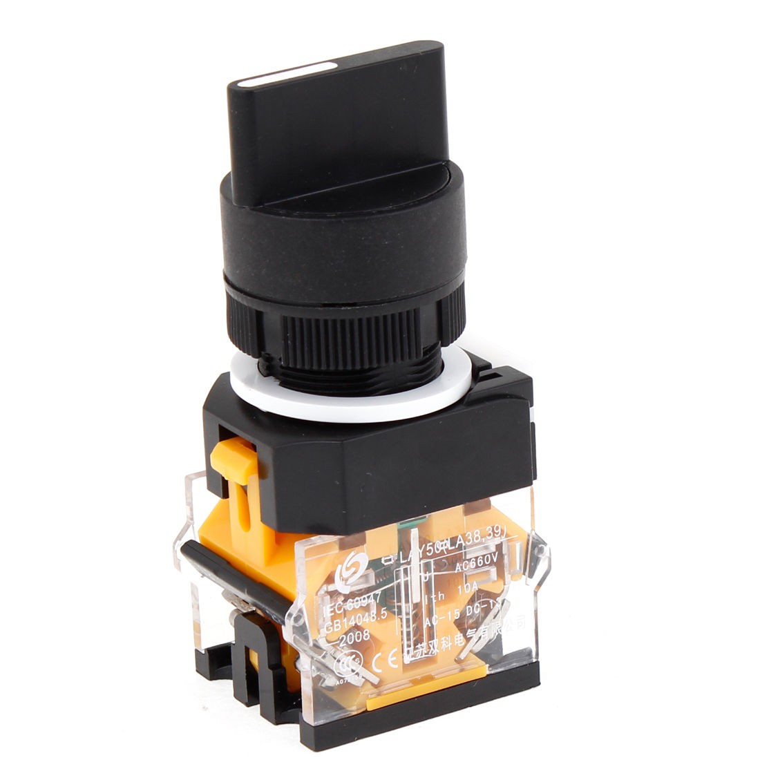 Electrical 4 Screw Terminals 3 Position Select Selector Rotary Switch