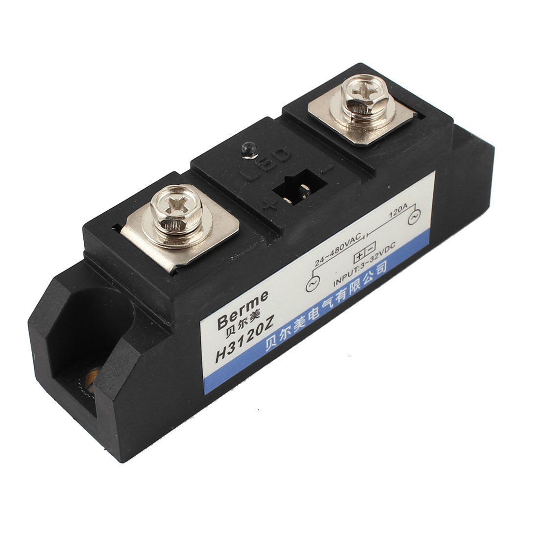 DC to AC DC3-32V AC24-480V 120A SSR LED Indicator Light Solid State Relay