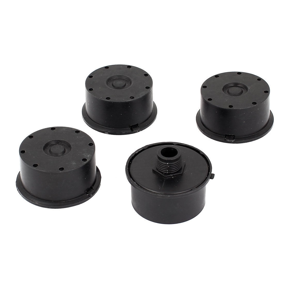 4pcs 1 2BSP 20mm Threaded Plastic Air Compressor Intake Filter Muffler Silencer