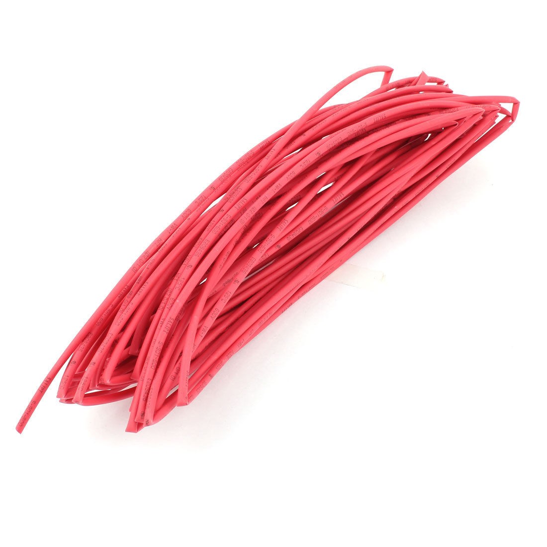 600V 125C 2mm Insulated 2 1 Heat Shrink Tube Shrinkable Hose Red 13M Long