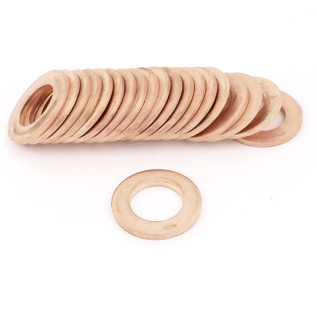 20pcs 14mmx24mmx2mm Copper Flat Washer Ring Seal Fasteners
