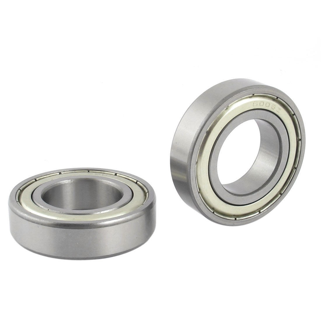 2 Pcs 47mm x 25mm x 11mm Metal SEALED Single Row Deep Groove Ball Bearing 6005Z