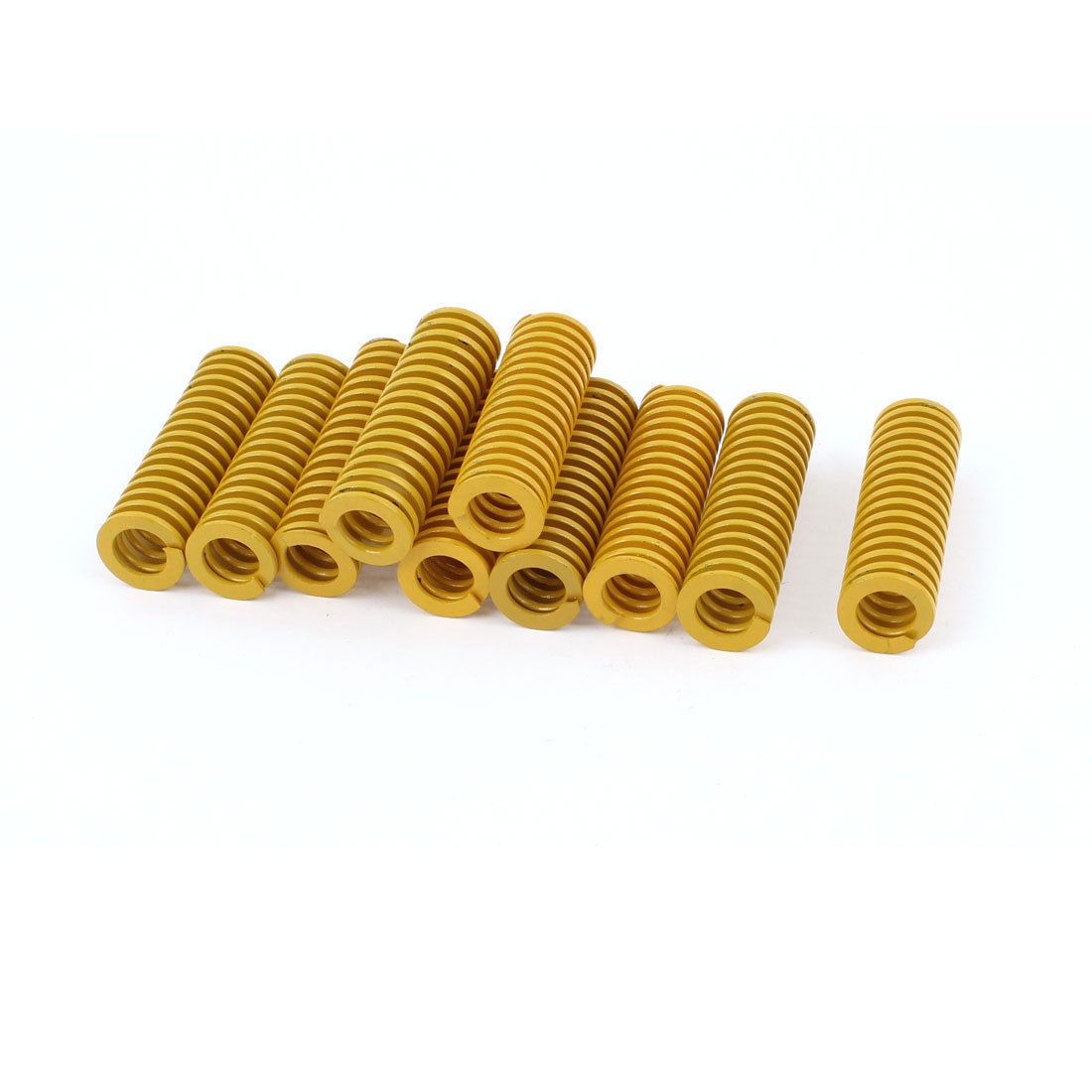 16mmx9mmx50mm US Standard Yellow Chromium Alloy Compression Spring 10pcs