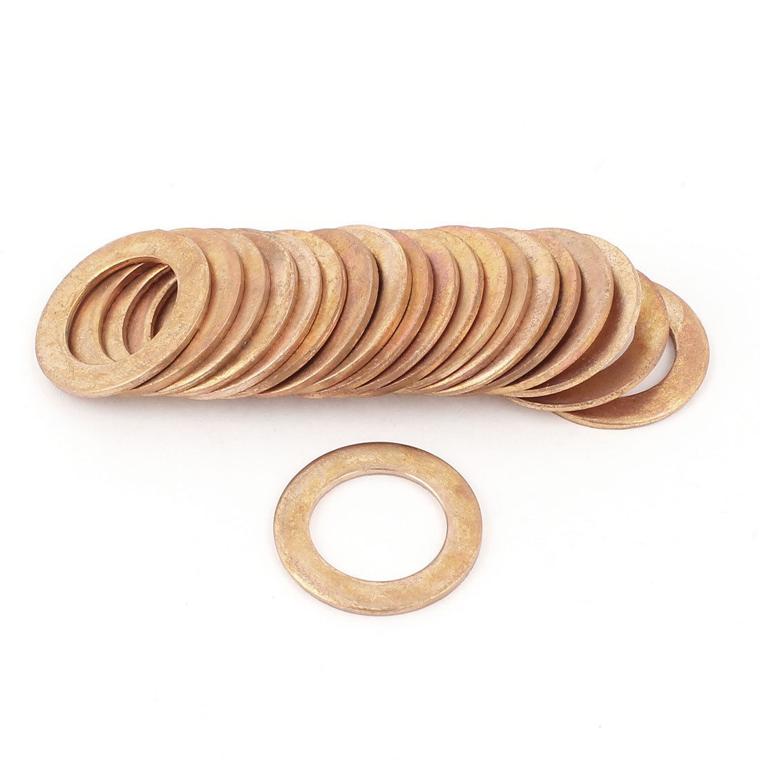 20 Pcs Copper Crush Washer Flat Seal Ring Gasket 16mmx25mmx1 5mm